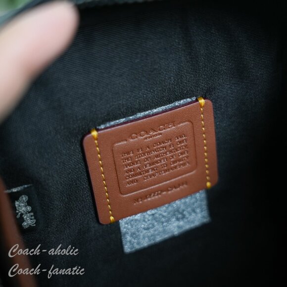 Coach CAJ44 Stanton Crossbody In Signature Denim Silver /Black - Picture 10 of 11